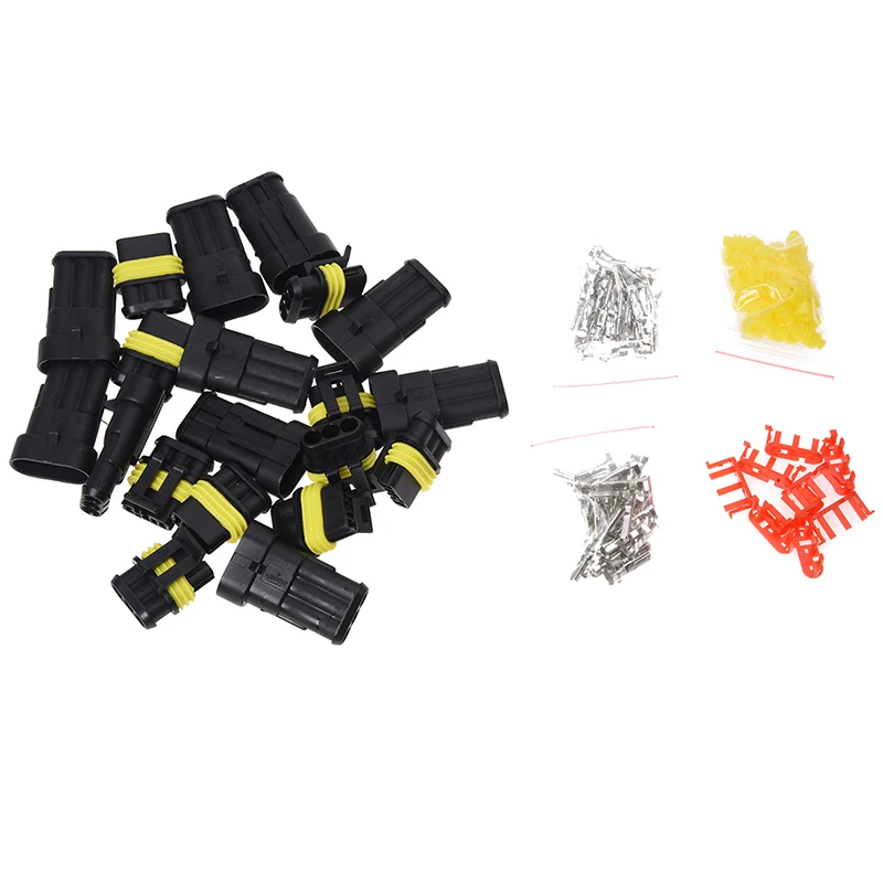 10 Kit 3 Pin Way Waterproof Electrical Wire Connector Plug 10 Kit 3 Pin Way Waterproof Electrical Wire Connector Plug