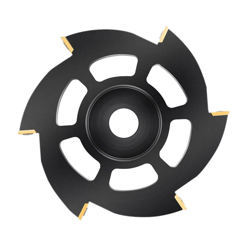 

115mm Wood Carving Disc Titanium Coated 6 Square Round Carbide Inserts Angle Grinder Disc Wood Shaping Disc Woodworking Cutting