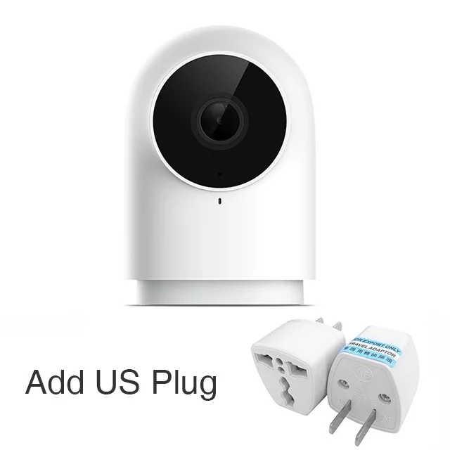 Add US plug Aqara 1080P умная камера G2 hub Gateways Edition Zigbee связь IP Wifi Беспроводная облачная Домашняя безопасность умные устройства - Цвет: Add US plug