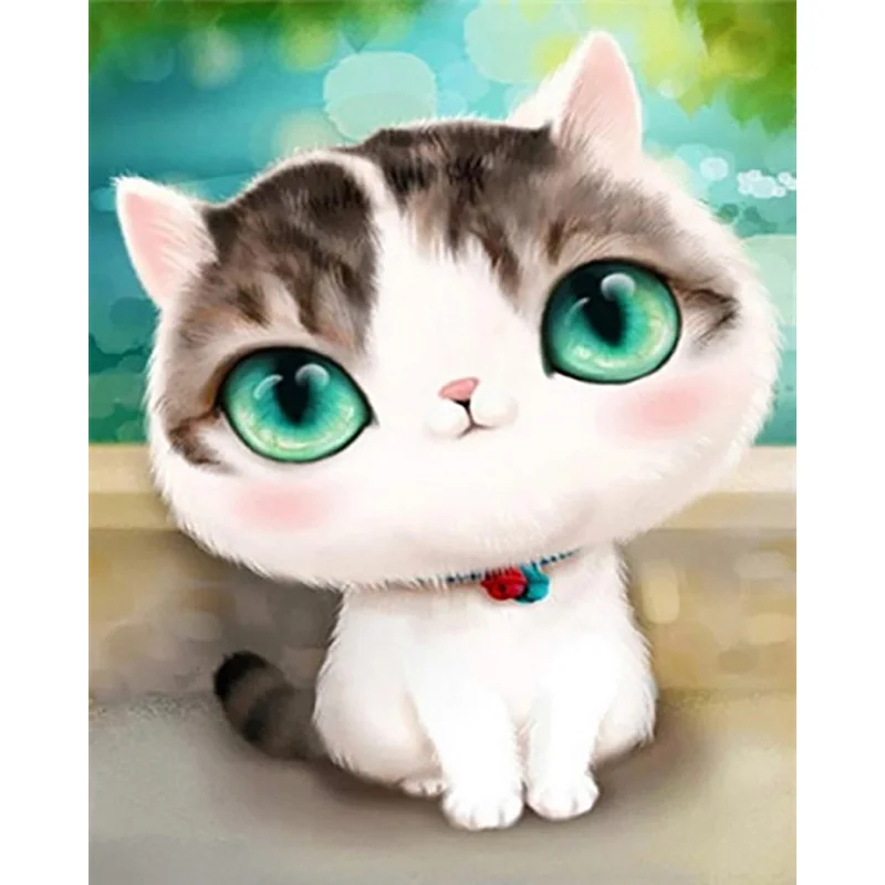 Paint by Number6 Кот раскраска картина по цифрам по номерам schilderen op nummer Pintura por Numero картины с номерами Pintar por Numeros - Цвет: Paint by Number6