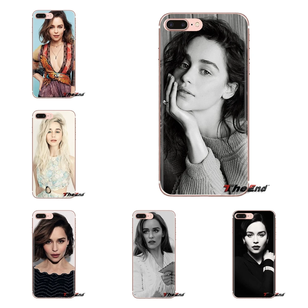 For Samsung Galaxy A3 A5 A7 A9 A8 Star A6 Plus 2018 2015 2016 2017 Emilia Clarke London England TPU Transparent Case Covers |