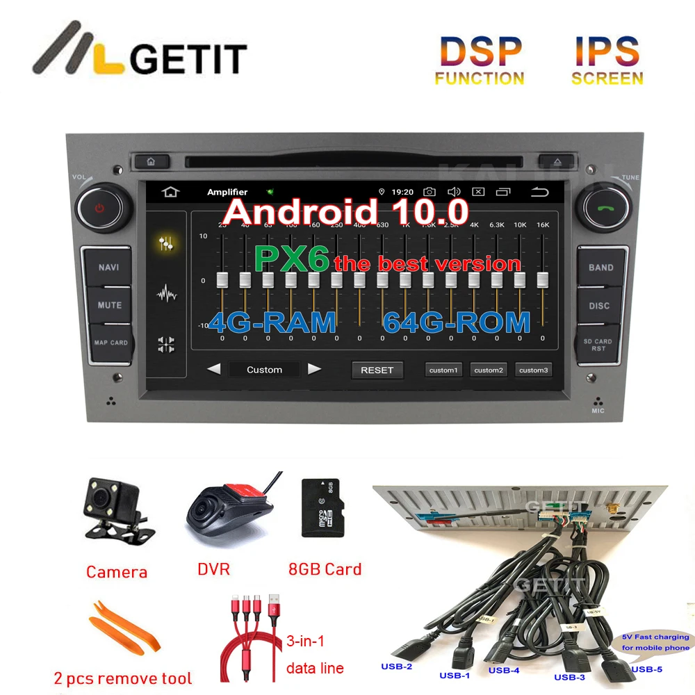 Автомобильный DVD видео плеер 5 USB DSP Android 10 GPS навигация для Peugeot 408 308 308SW аудио Радио