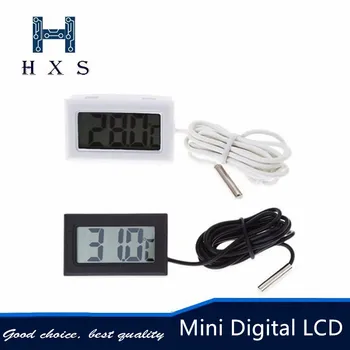 

Mini Digital LCD 1M 2M thermometer for temperature Freezer 50 ~ 110 degrees refrigerator indoor thermometer outdoor probe new