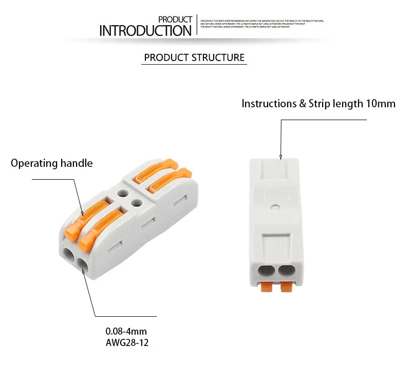30/50/100 шт Укрась свою PCT-222/223 компактный проводной разъем проводки, проводниковый блок плагин SPL-2/3 мини быстрый разъем
