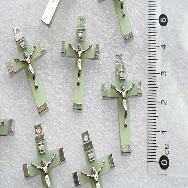 70 Pieces Small Wooden Crosses Necklace Mini Wood Cross Charms for