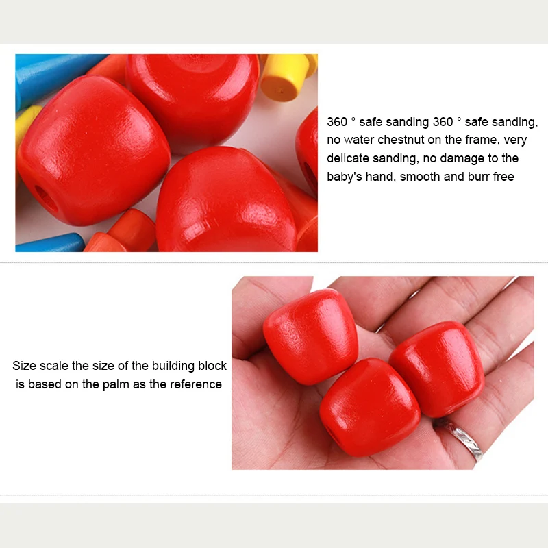 Горячая DIY магнитные Мультяшные животные сборные игрушки деревянные строительные блоки Дети раннего образования игрушки