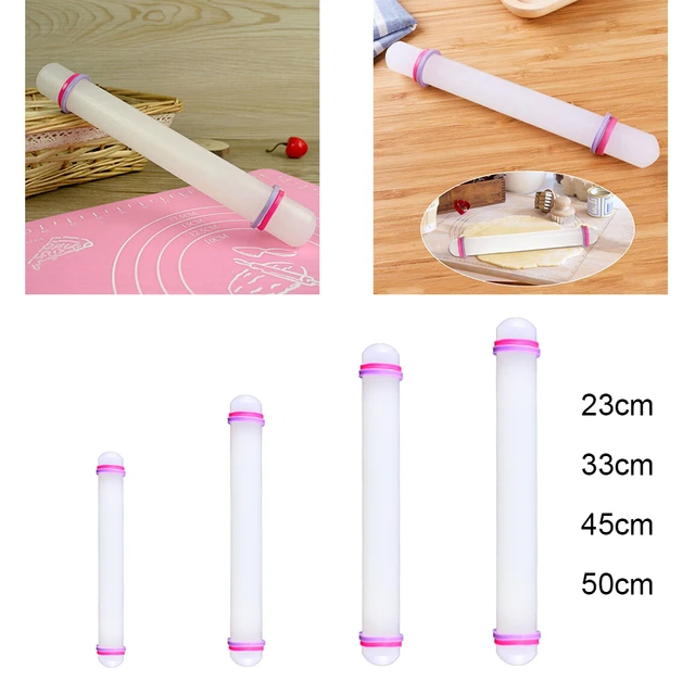 PP Rolling Pin Non-Stick Sugar Skin Cake Roller Baking Tools Fondant Cake  Dough Roller