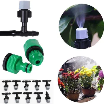 

Irrigation Misting Cooling System Home Garden Patio Misting Micro Flow Drip 4/7 Watering Tubing Misting Nozzle Sprinkler Sprayer