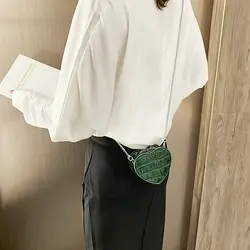 Женская сумка через плечо с узором «крокодиловая кожа», летняя Новинка 2019, маленькая сумка для девочек