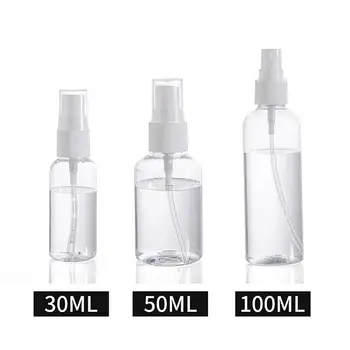 

3pcs 100ml/50ml/30ml Mist Spray Bottles Empty Refillable Bottles Disinfectant Sanitizer Sprayer Mist Atomizer Bottles