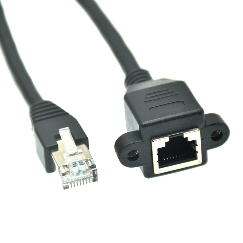 

Network Extension Cable RJ45 Male to Female Screw Panel Mount Ethernet LAN #69082 1ft 2ft 3ft 5ft 6ft 15ft 30cm 60cm 150cm 3M 1m