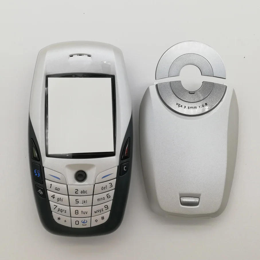 Полный Корпус для мобильного телефона, чехол для Nokia 6600, передняя рамка+ задняя крышка+ клавиатура на английском/русском/арабском/иврите