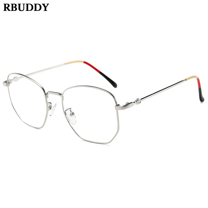 RBUDDY Ретро полигональные очки Рамка Анти-Синие Защитные очки для компьютера прозрачные женские оптические очки декоративные очки