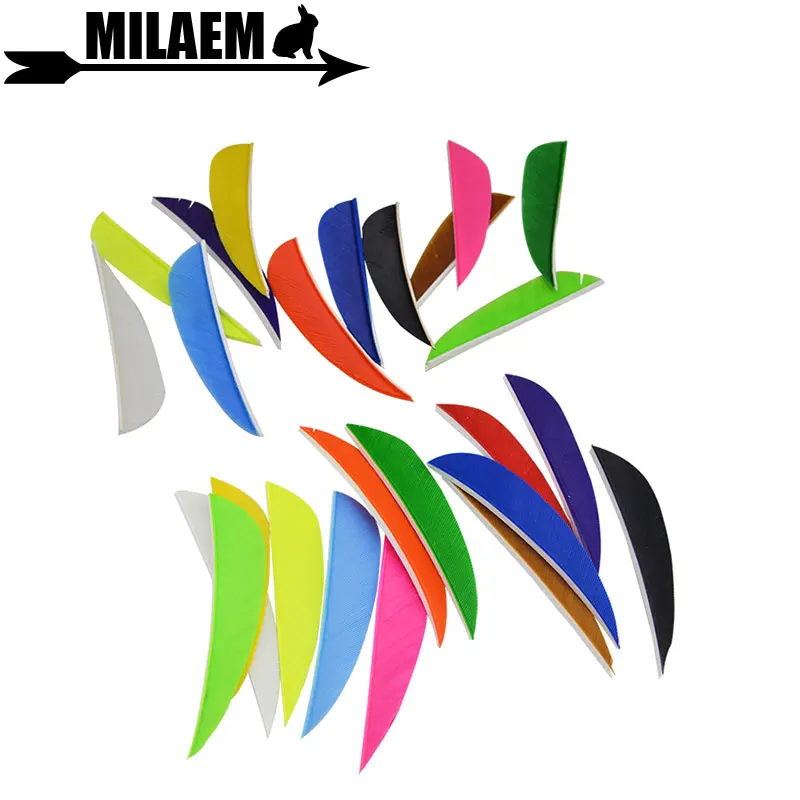 

50pcs Archery Turkey Feather 3inch Arrow Fletching Fit Wooden/Bamboo Arrow Shaft Shooting Accessories