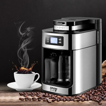 

Fully Automatic LED Display Coffee Maker Machine Grinder Drip Coffee Maker Household Small Coffe Machine Bean Soy Flour Grinding