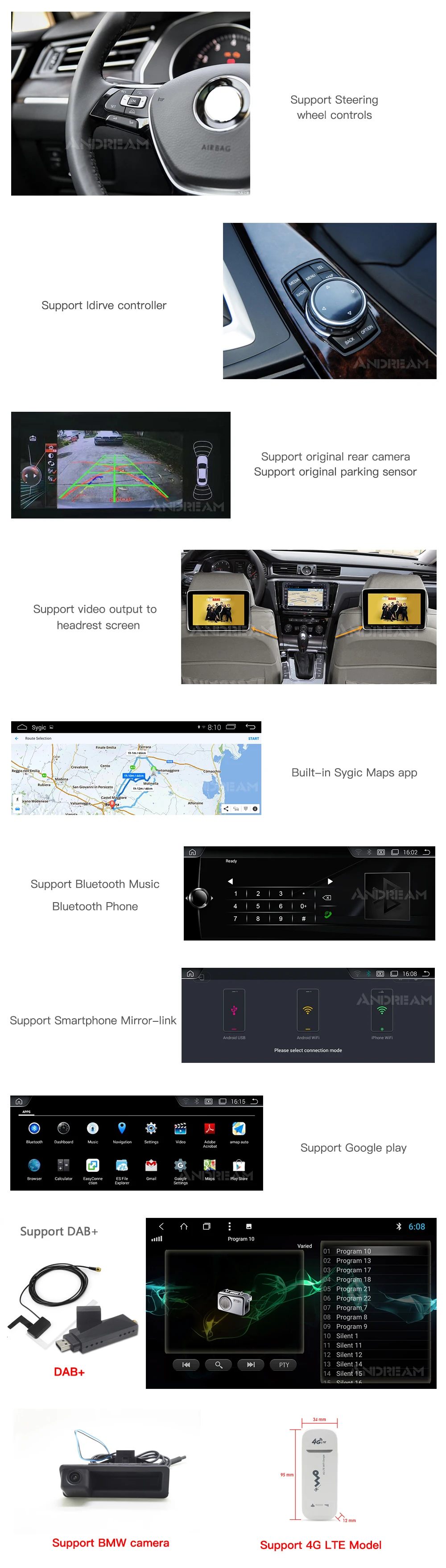 Discount Android 8.1 PX6 6 core GPS Navigation Multimedia Player For BMW Series 5 E60 E61 E62 E63 Bluetooth 8.8" Screen 4 Discount Android 8.1 PX6 6 core GPS Navigation Multimedia Player For BMW Series 5 E60 E61 E62 E63 Bluetooth 8.8" Screen 4
