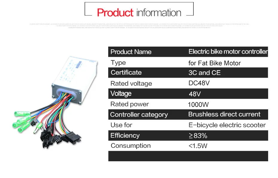 Jueshuai DC48V 25AH 1000W lcd E-велосипедный контроллер для электрического велосипеда синусоидальный кабель для электрического велосипеда набор для электровелосипеда Запчасти оптом