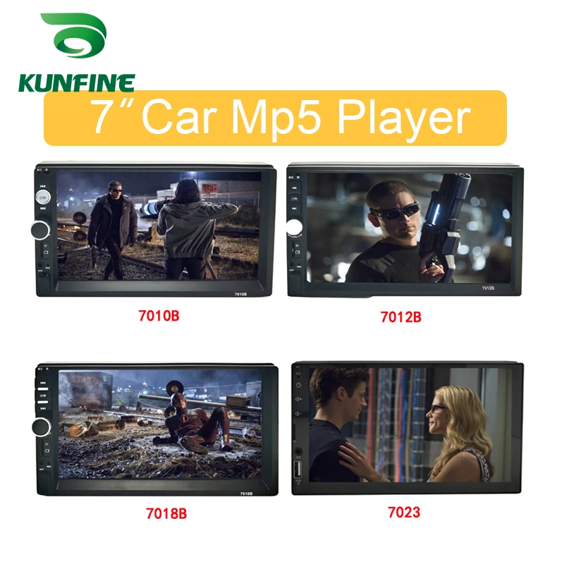 7 Touch Screen Car Radio Double Din Car Stereo MP5 MP3 Player  with Bluetooth FMUSBAUX 7010B (2)