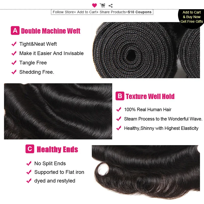 Ishow Hair Bundles Body Wave Brazilian Hair Weave Bundles 100% Human Hair 4 Bundles Deal Natural Color Non-Remy Hair Extensions 2 Ishow Hair Bundles Body Wave Brazilian Hair Weave Bundles 100% Human Hair 4 Bundles Deal Natural Color Non-Remy Hair Extensions 2