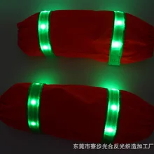 Товары для спорта на открытом воздухе в темное время суток безопасная защита окружающей среды светоотражающий светодиодный тканевый светящийся манжет