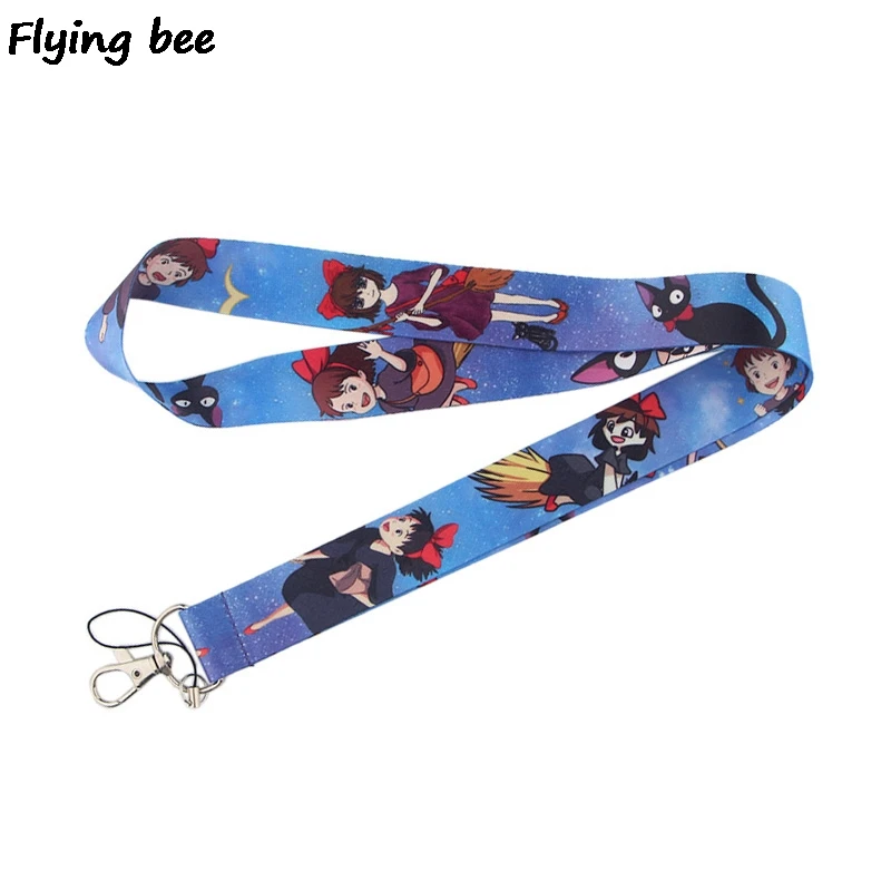 Flyingbee брелок аниме милый телефонный шнурок Модный ремешок шейные ремешки для ID