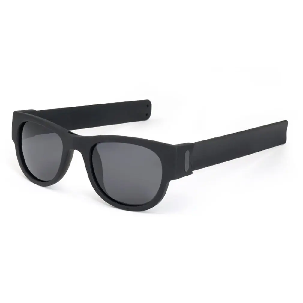 

Silicone ring bracelet glasses Foldable polarizer Folding sunglasses Comfortable and safe nose support 1 set