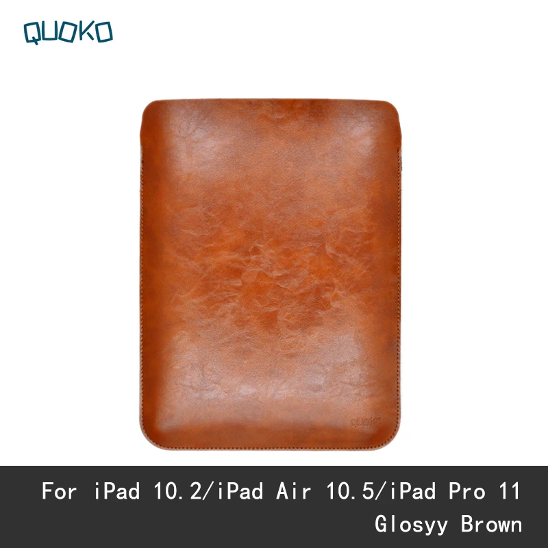 Простой Стильный чехол для iPad 10,2, iPad Air 10,5, Чехол для iPad Pro 12,9, 3-го поколения, чехол для планшета, кожаная сумка - Цвет: 11 inch G-Brown