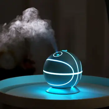 

Mist Humidifier Diffuser Mute Office Home Air Purifier Creative Mini Basketball Shape Automatic Shut-off and Night Light