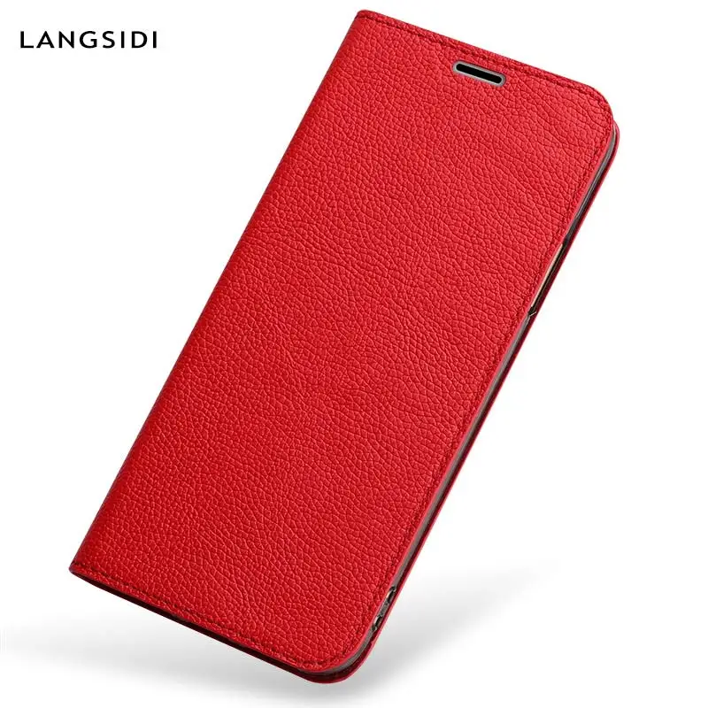 

Genuine Leather All inclusive Anti-fall protective case For Samsung S7 Note 8 S9 Plus A3 2016 A7 A8 Suction cup phone case