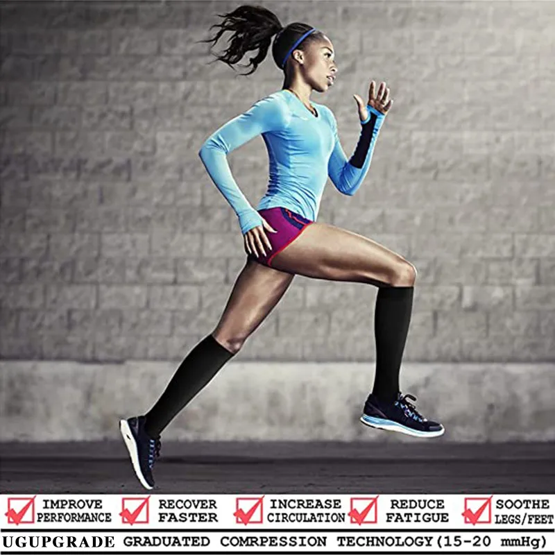 Running Compression Socks Stockings 20-30 mmhg Men Women Sports Socks for Marathon Cycling Football Varicose Veins