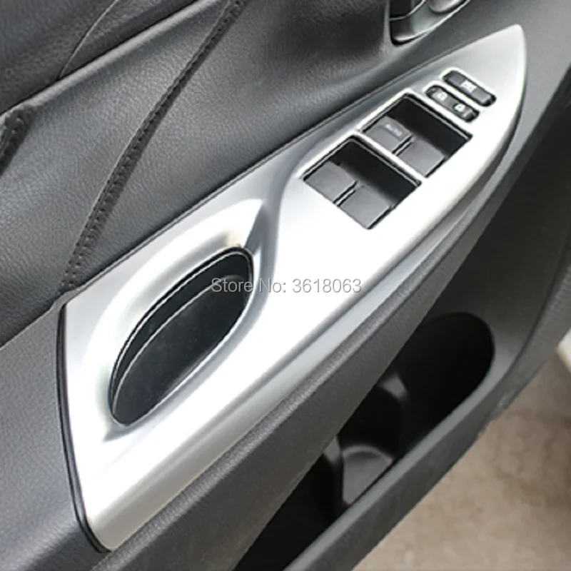 Для Toyota Vios XP150 ABS хром Внутренняя дверь подлокотник стеклоподъемник кнопка включения крышка рамка отделка автомобиля-Стайлинг Аксессуары