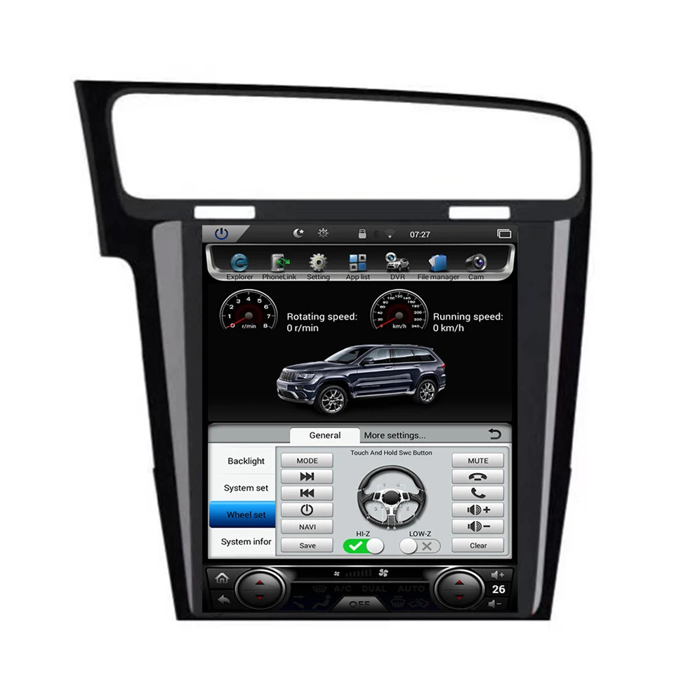 Top Touch Screen Auto Radio Tourist Navigator GPS Truck Navitel Car Stereo with Display Headunit Video Player for Volkswagen Golf 7 4