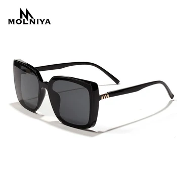 

Vintage Brand Designer Square Sunglasses Women New Men Transparent Gradient Sun Glasses Big Frame Eyewear UV400