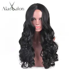ALAN EATON 26 "парики с длинными кудрявыми волосами для женщин синтетические волосы чистый черный парик для косплея термостойкие женские