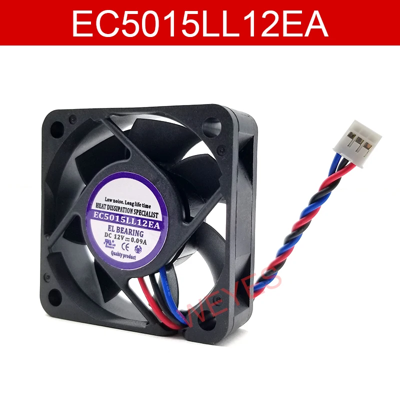 

Подлинный вентилятор охлаждения для EVERCOOL EC5015LL12EA, 12 В постоянного тока, 0,09a, 50 х15 мм, 5 см