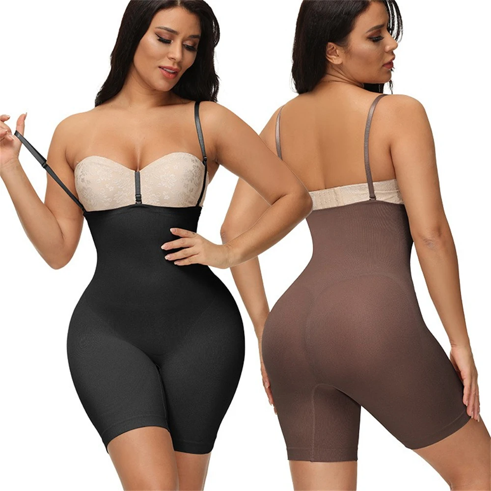 

Women's Seamless Sling One Piece Shapewear Seamless High-Elastic Hip-Lifting Belly-up Underwear Women Waist-Linking Bra Shaping