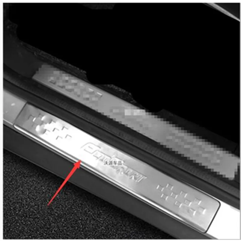 Автомобильный Стайлинг, нержавеющая сталь, автомобильный порог, накладка на пороги, накладка на пороги для Ford Ecosport 2013-, автомобильный Стайлинг