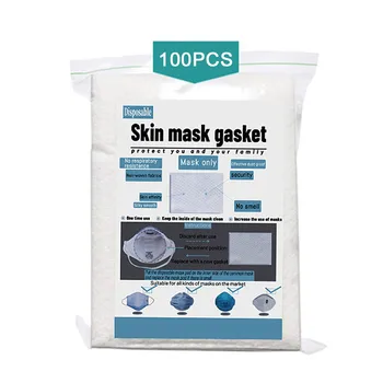 

100pcs Disposable Face Masks Replacement Filtering Pad activated Carbon Breathable Mask Gasket Universal Soft Respiring Mat