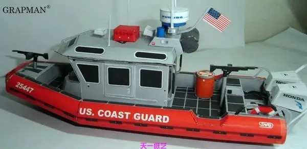 Спасательный корабль США DIY военный оригами 3D бумажная модель головоломка ручной