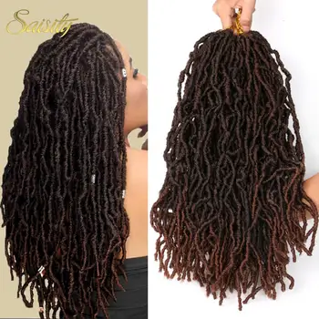 

Saisity Nu Faux Locs Crochet Hair Synthetic Natural Black Dreadlocks Hair Extensions Dark Brown Bug Blonde Braiding Hair
