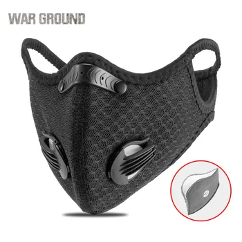 

Protective Face Mask PM2.5 Dust Mask Activated Carbon With Filter Anti-Pollution Cycling Sport Bicycle Face Mask