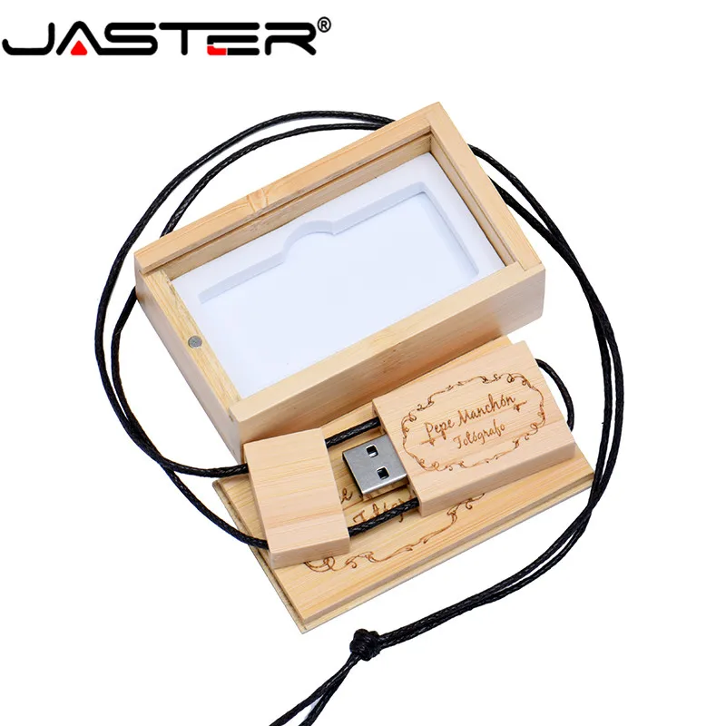 JASTER Горячая четырехгранный канат деревянный USB+ коробка 5 шт бесплатно с логотипом, USB 2,0 4 ГБ 8 ГБ 16 ГБ 32 ГБ 64 ГБ USB флэш-накопитель