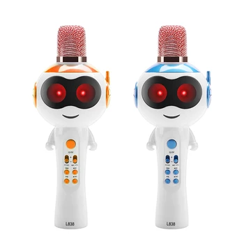 

L838 Children Toy Karaoke Microphone Cartoon Princess Early Education Machine Karaoke Bluetooth Wireless Karaoke Gift Fot Kids