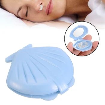 

1pc Plastic CPAP Snore Stopper Nose Clip with Box Silicone Anti Snoring Nose Clip Improve Breathing For Sleeping Snoring