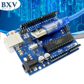 

UNO R3 Mega328P ATMEGA16U2 Development Board with USB Cable UNO R3 (with logo) for Diy Starter Kit NEW