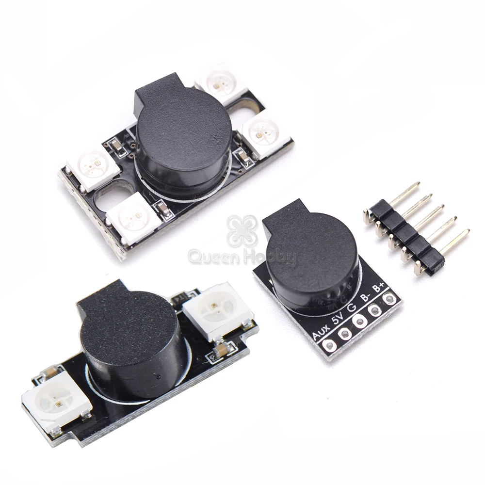 

Ultra Big Sound 100db /110db WS2812 5V LED with Alarm Buzzer BB Ring / Lost Model Beeper For F3 F4 F7 FC FPV RC Drone part