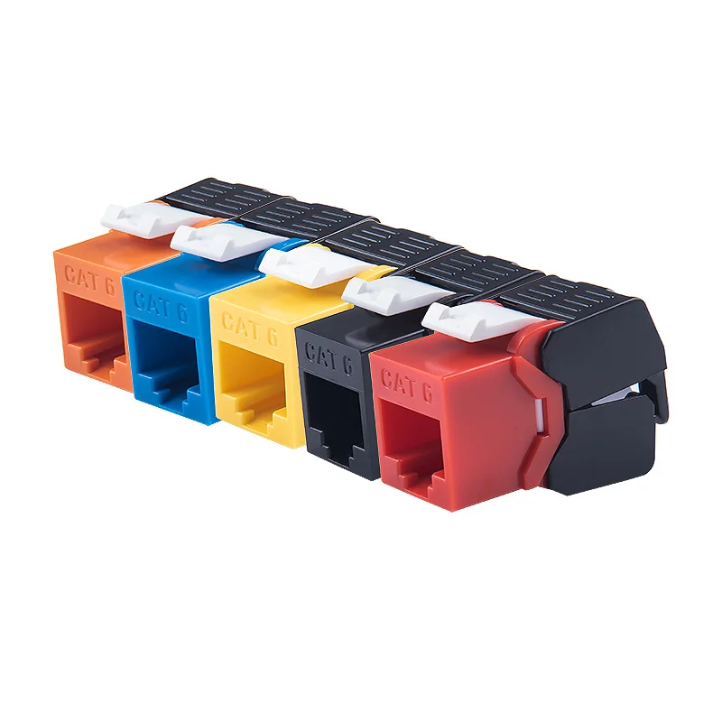 Сетевые модули Gigabit Ethernet RJ45 CAT6, цветные, без инструментов, 7 цветов на выбор (art.: 780b668bd) - 780b668bd