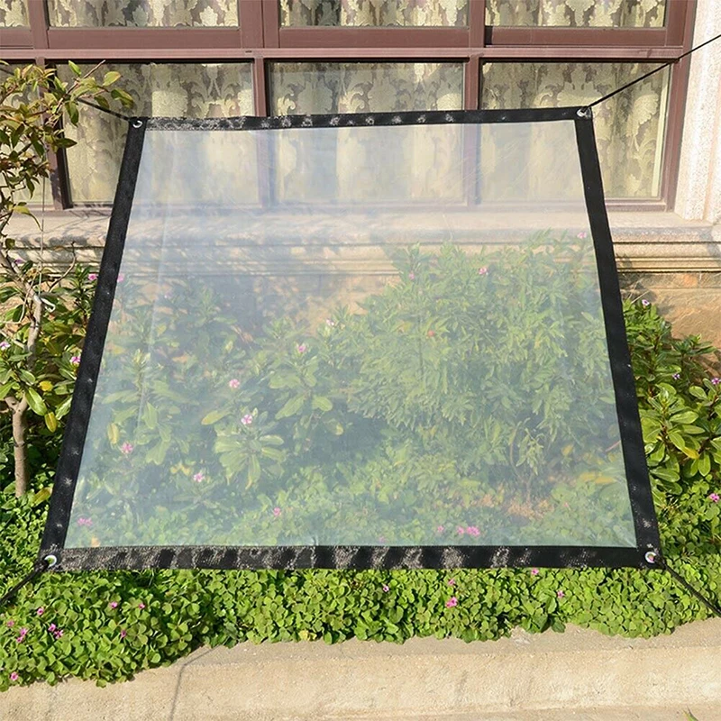 

Window Transparent Rainproof Tarpaulin Succulent Plant Insulation Anti-freeze Anti-bird Windshield Tarpaulin Plastic Canopy Tarp
