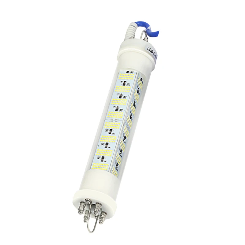 LED 낚시 수중 램프 스테인레스 스틸 케이지 보호 슬리브, 12-24V, 450W, LED 수중 램프, 낚시 루어 램프