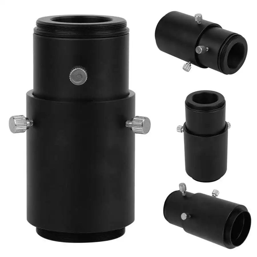 Compact 1 25 inch T mount Telescopic Extension Tube for Astronomical TelescopePhoto Studio